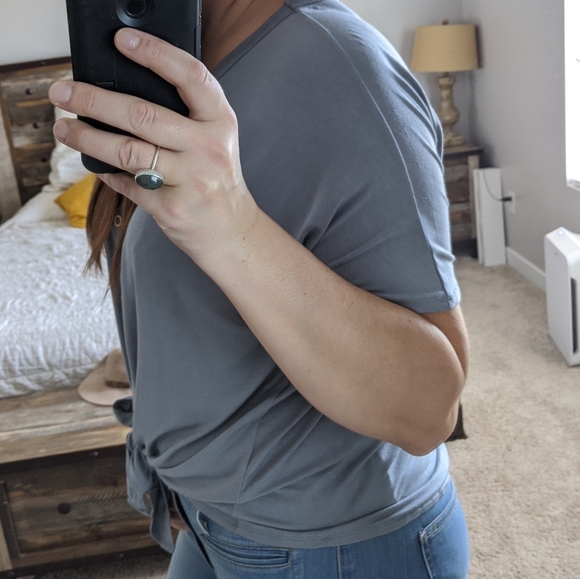 FINAL SALE 🆕🌿DRAPED BUTTON DOWN TOP🌿 - Picture 8 of 8